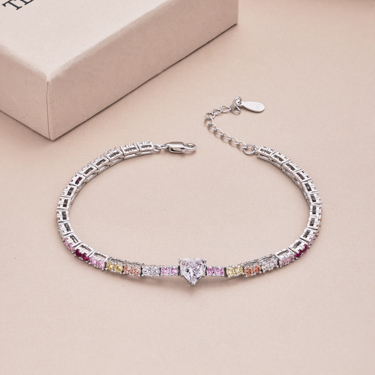 [Elowen Jewels]Delicate Romantic Heart Shape Lover Bracelet