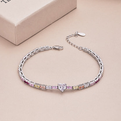 [Elowen Jewels]Delicate Romantic Heart Shape Lover Bracelet