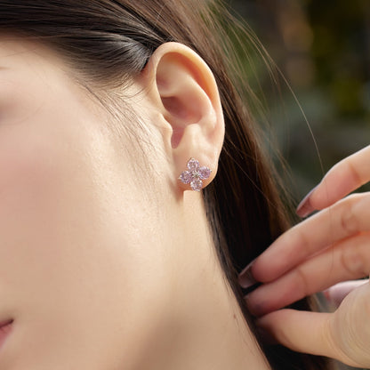 [Elowen Jewels]Four-Leaf Clover Eight-Pointed Star Earrings