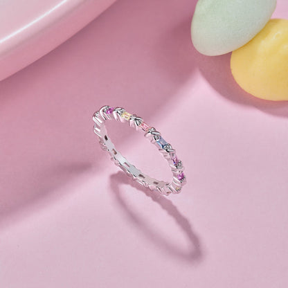 [Elowen Jewels]Charming Colorful Round Cut Daily Ring