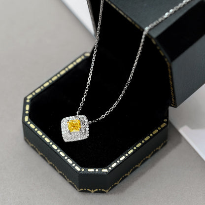 [Elowen Jewels]Sparkling Asscher Cut Necklace