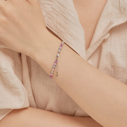 [Elowen Jewels]Delicate Colorful Emerald Cut Party Bracelet