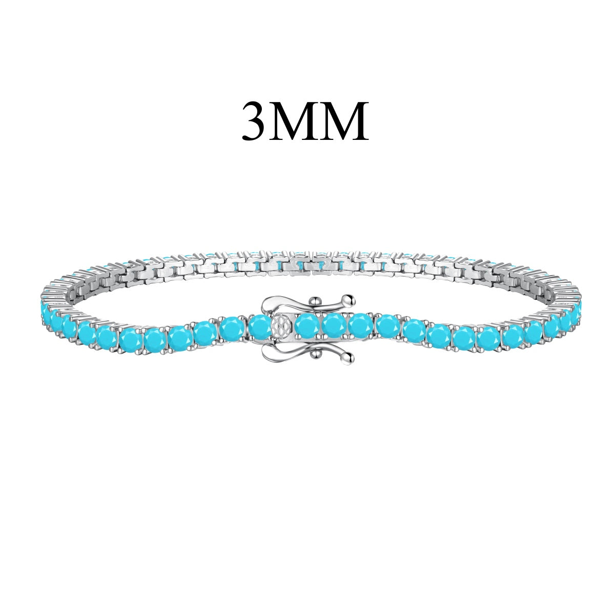 [Elowen Jewels]Dainty Charming Round Cut Tennis Bracelet