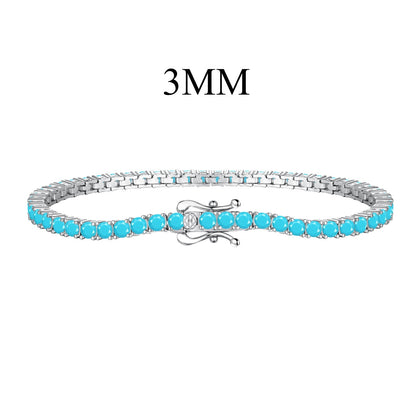 [Elowen Jewels]Dainty Charming Round Cut Tennis Bracelet