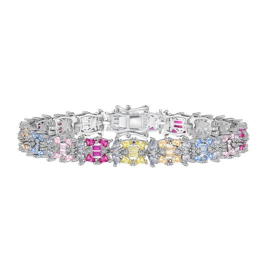 [Elowen Jewels]Delicate Colorful Multi Cut Party Bracelet