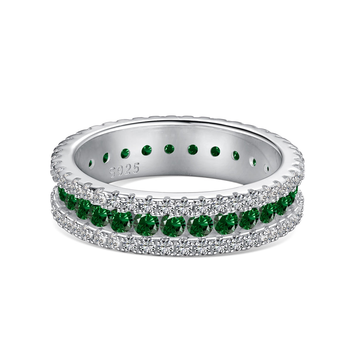 [Elowen Jewels]Delicate Colorful Round Cut Daily Ring