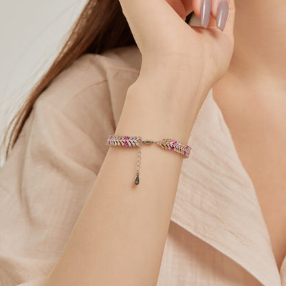 [Elowen Jewels]Dainty Radiant Emerald Cut Daily Bracelet