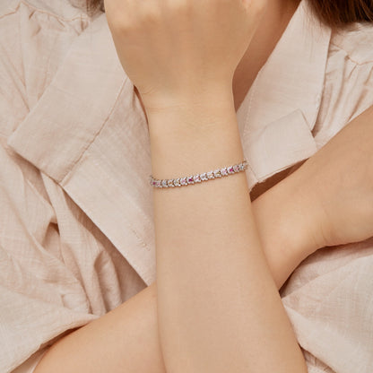 [Elowen Jewels]Delicate Colorful Multi Cut Daily Bracelet