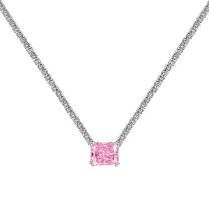 [Elowen Jewels]4.0 Carat Elegant Radiant Cut Necklace