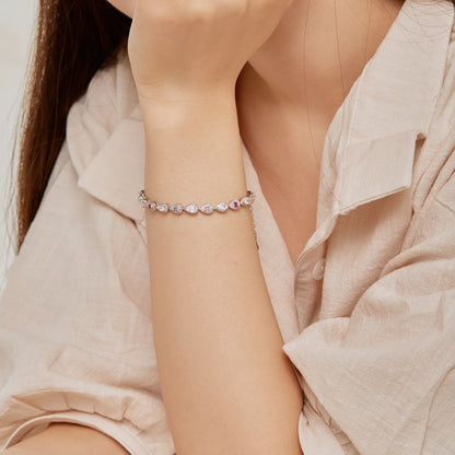 [Elowen Jewels]0.25 Carat Radiant Water Drop Shape Daily Bracelet