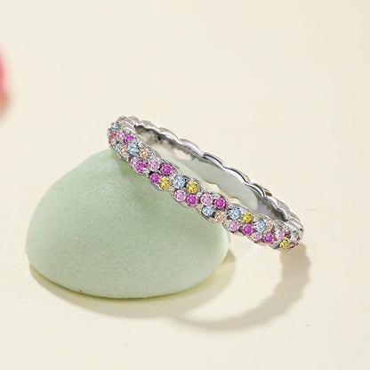 [Elowen Jewels]Dainty Ebullient Round Cut Daily Ring