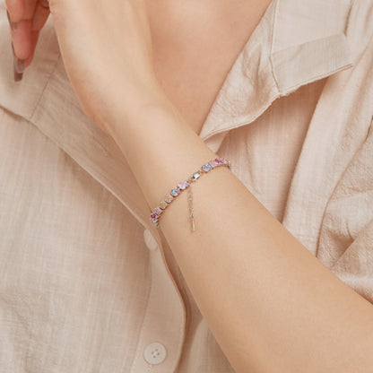 [Elowen Jewels]Ornate Colorful Flower Shape Party Bracelet