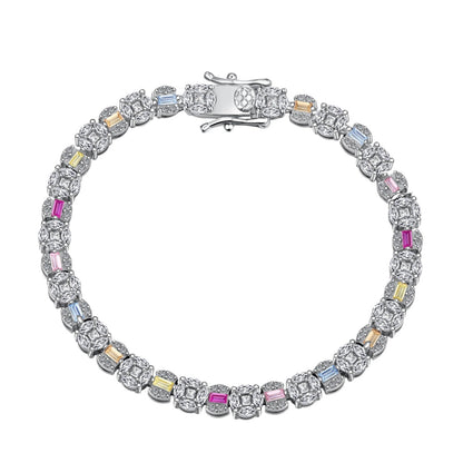 [Elowen Jewels]Dazzling Radiant Multi Cut Daily Bracelet