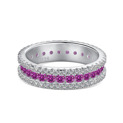 [Elowen Jewels]Delicate Colorful Round Cut Daily Ring