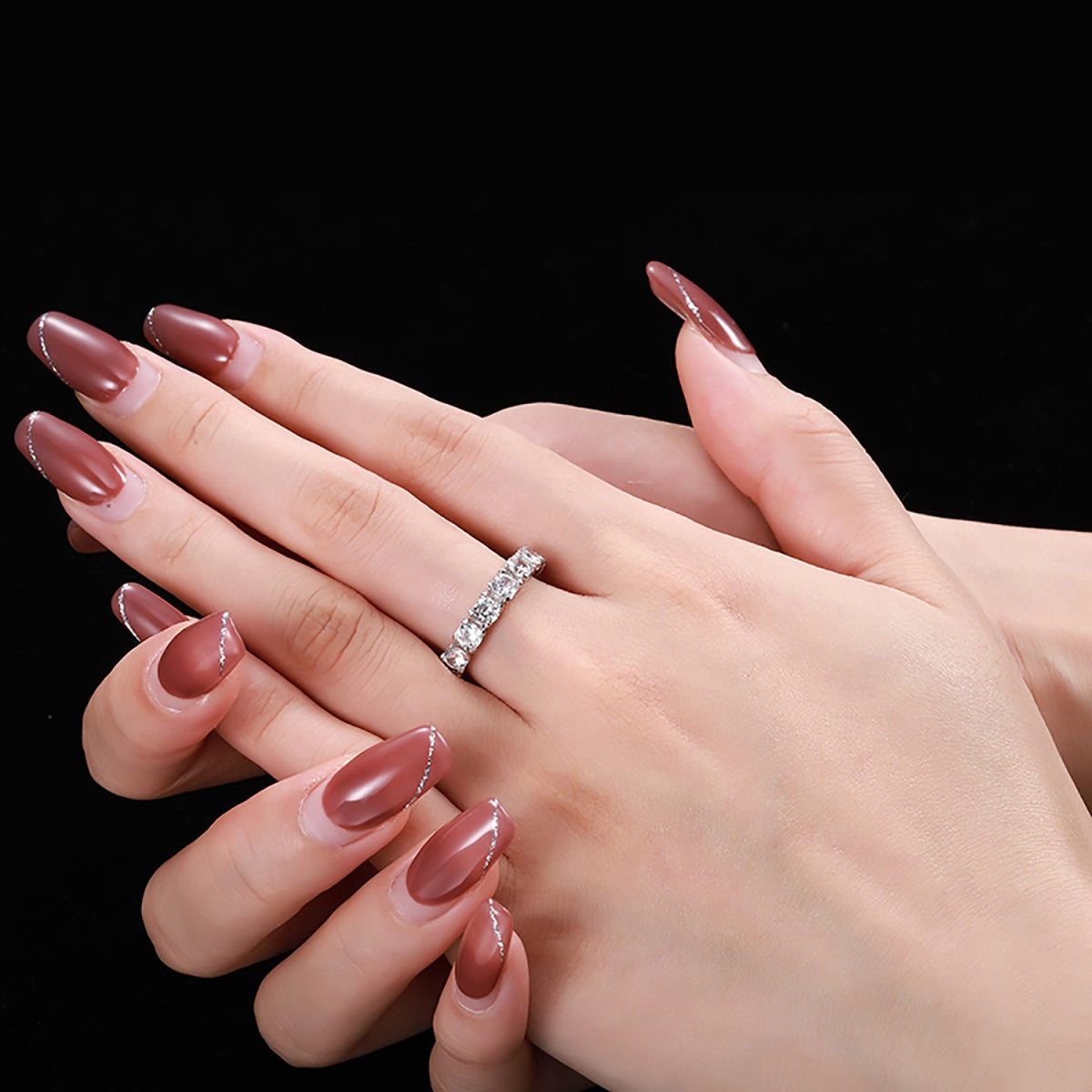 [Elowen Jewels]Eternity Round Cut Tennis Ring