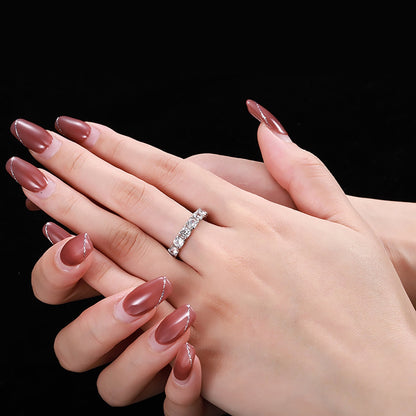 [Elowen Jewels]Eternity Round Cut Tennis Ring