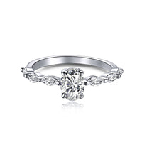 [Elowen Jewel]0.75 Carat Luxurious Vibrant Elongated Cushion Cut Daily Ring