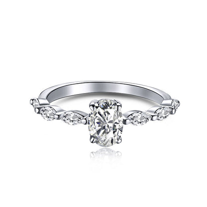 [Elowen Jewels]0.75 Carat Luxurious Vibrant Elongated Cushion Cut Daily Ring