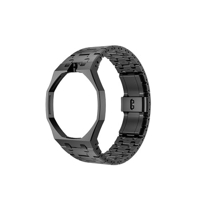 Oak Pop Exclusive Black Steel Strap