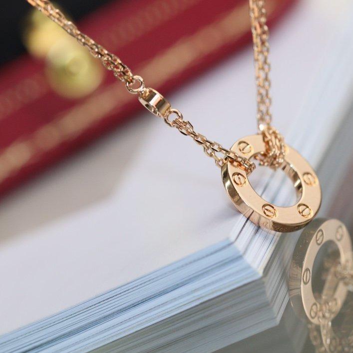 [Elowen Jewels]LOVE NECKLACE ADJUSTABLE ROSE GOLD 2 DIAMOND