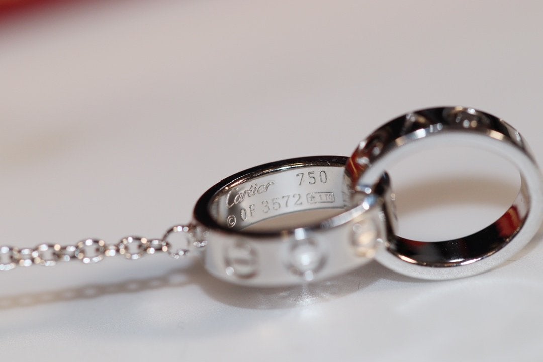 [Elowen Jewels]LOVE NECKLACE PINK GOLD AND SILVER