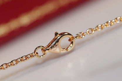 [Elowen Jewels]LOVE NECKLACE PINK GOLD AND SILVER