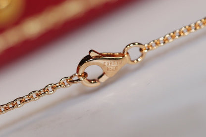 [Elowen Jewels]LOVE NECKLACE PINK GOLD AND SILVER