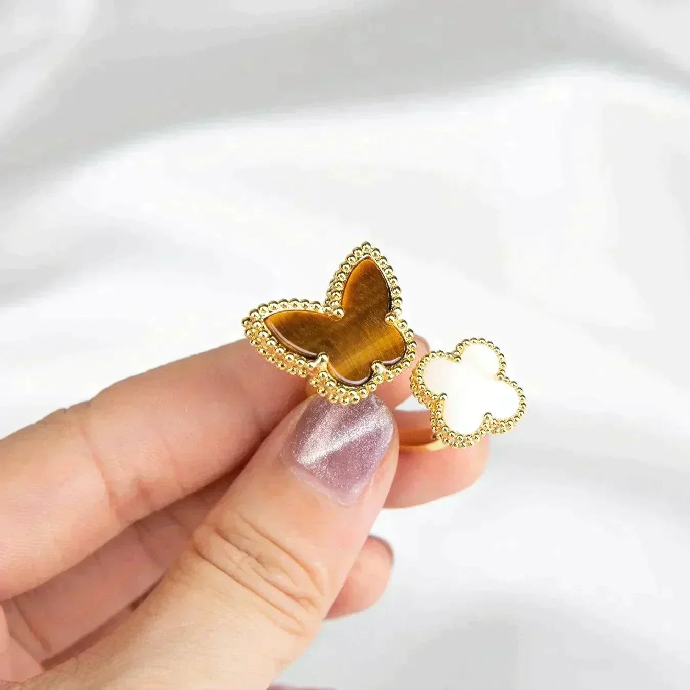 [Elowen Jewels]LUCKY BETWEEN THE FINGER RING