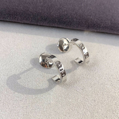 [Elowen Jewels]LOVE EARRINGS 2.65MM SILVER