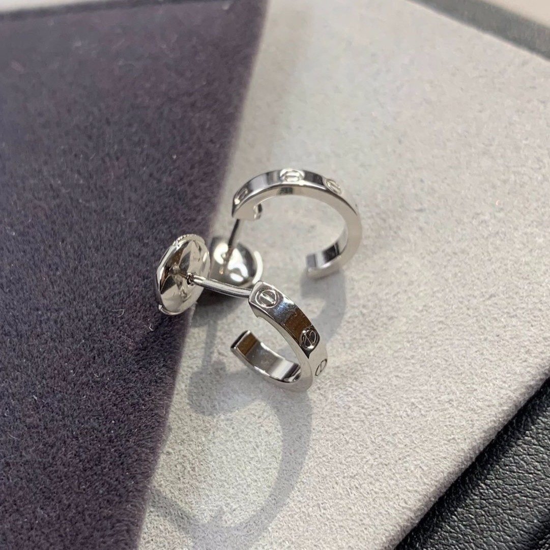 [Elowen Jewels]LOVE EARRINGS 2.65MM SILVER