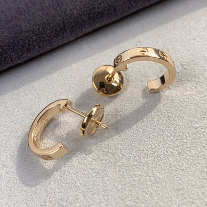 [Elowen Jewels]LOVE EARRINGS 2.65MM PINK GOLD