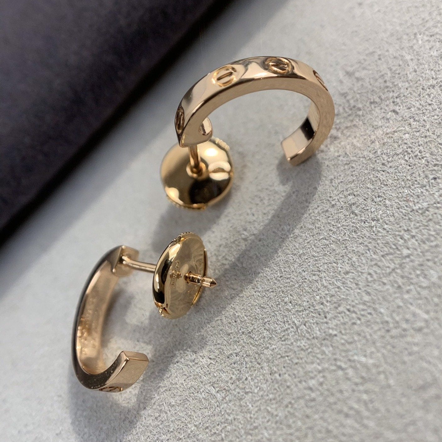 [Elowen Jewels]LOVE EARRINGS 2.65MM PINK GOLD