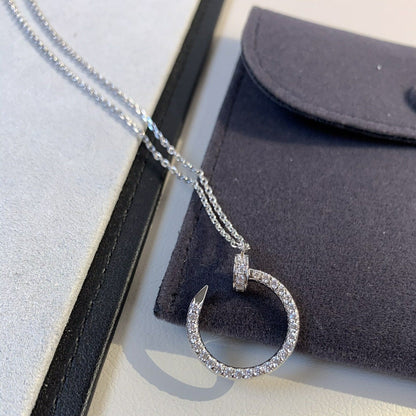 [Elowen Jewels]JUSTE NECKLACE SILVER DIAMONDS