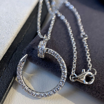 [Elowen Jewels]JUSTE NECKLACE SILVER DIAMONDS