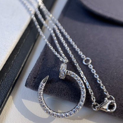 [Elowen Jewels]JUSTE NECKLACE SILVER DIAMONDS