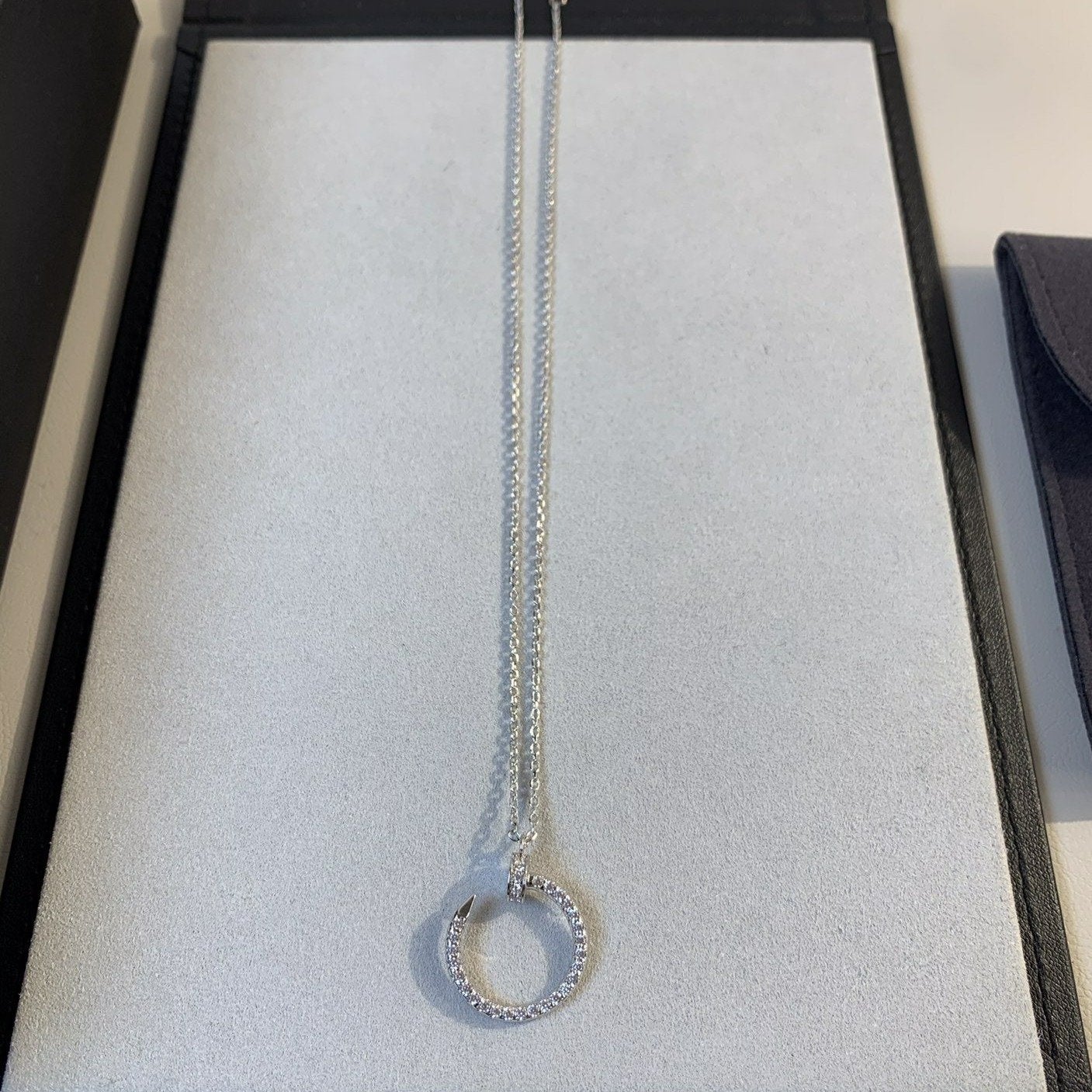 [Elowen Jewels]JUSTE NECKLACE SILVER DIAMONDS