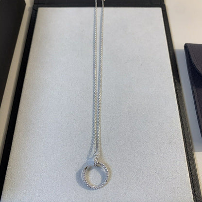[Elowen Jewels]JUSTE NECKLACE SILVER DIAMONDS