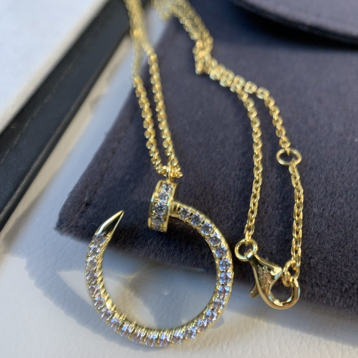 [Elowen Jewels]JUSTE NECKLACE GOLD DIAMONDS
