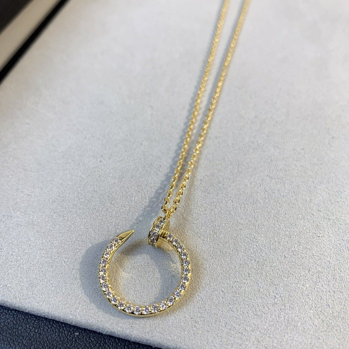 [Elowen Jewels]JUSTE NECKLACE GOLD DIAMONDS