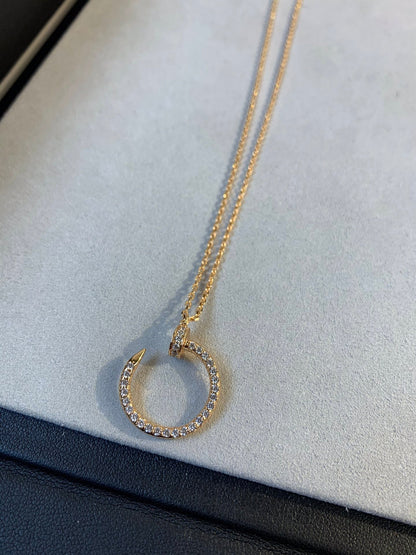 [Elowen Jewels]JUSTE NECKLACE PINK GOLD DIAMONDS