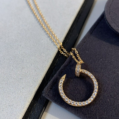 [Elowen Jewels]JUSTE NECKLACE PINK GOLD DIAMONDS