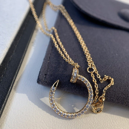 [Elowen Jewels]JUSTE NECKLACE PINK GOLD DIAMONDS
