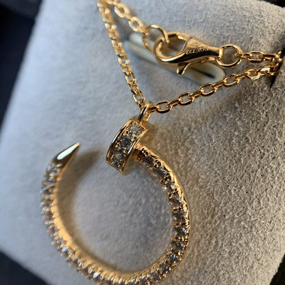 [Elowen Jewels]JUSTE NECKLACE PINK GOLD DIAMONDS