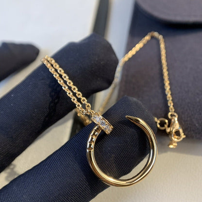 [Elowen Jewels]JUSTE NECKLACE PINK GOLD DIAMONDS