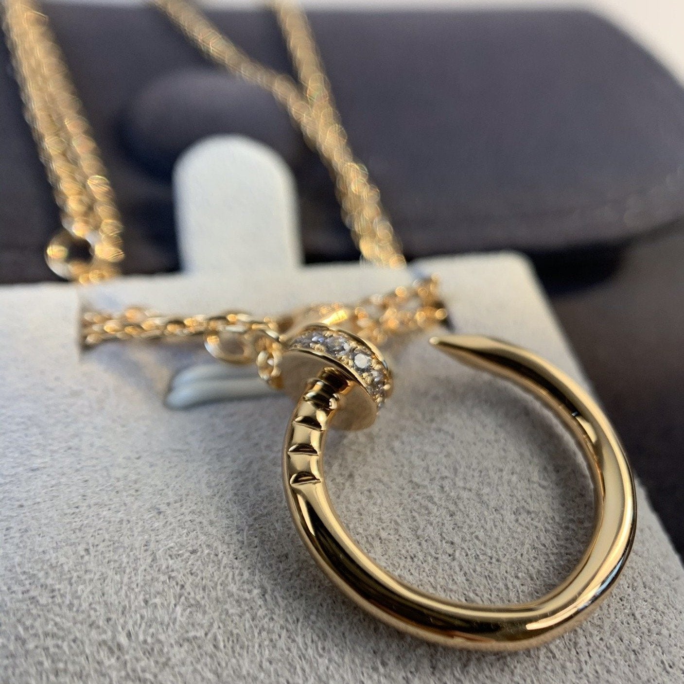 [Elowen Jewels]JUSTE NECKLACE PINK GOLD DIAMONDS