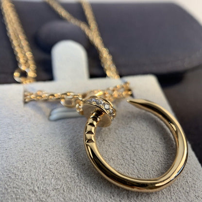 [Elowen Jewels]JUSTE NECKLACE PINK GOLD DIAMONDS