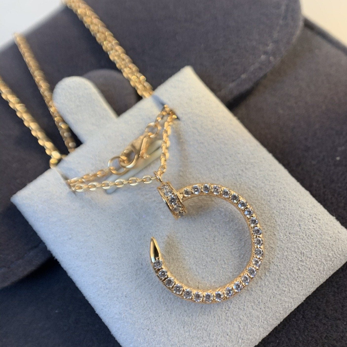 [Elowen Jewels]JUSTE NECKLACE PINK GOLD DIAMONDS