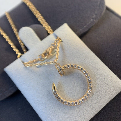 [Elowen Jewels]JUSTE NECKLACE PINK GOLD DIAMONDS