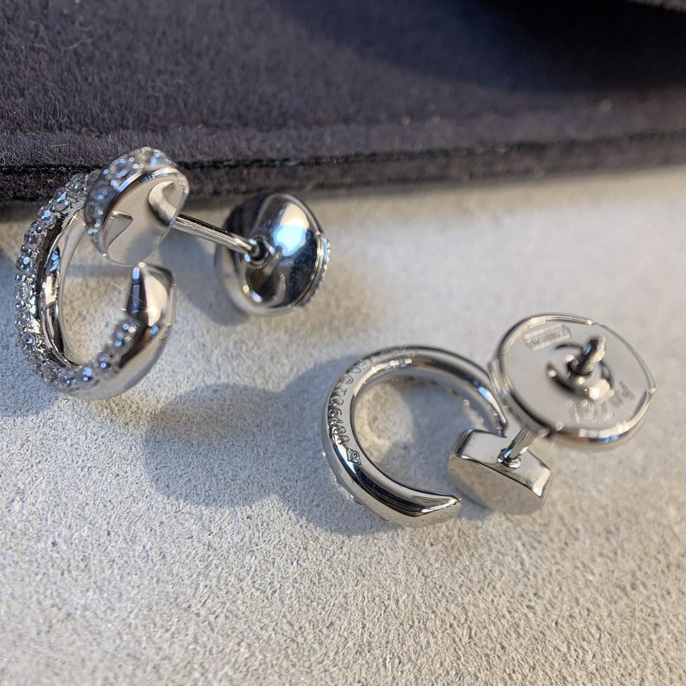 [Elowen Jewels]JUSTE EARRINGS SILVER DIAMONDS