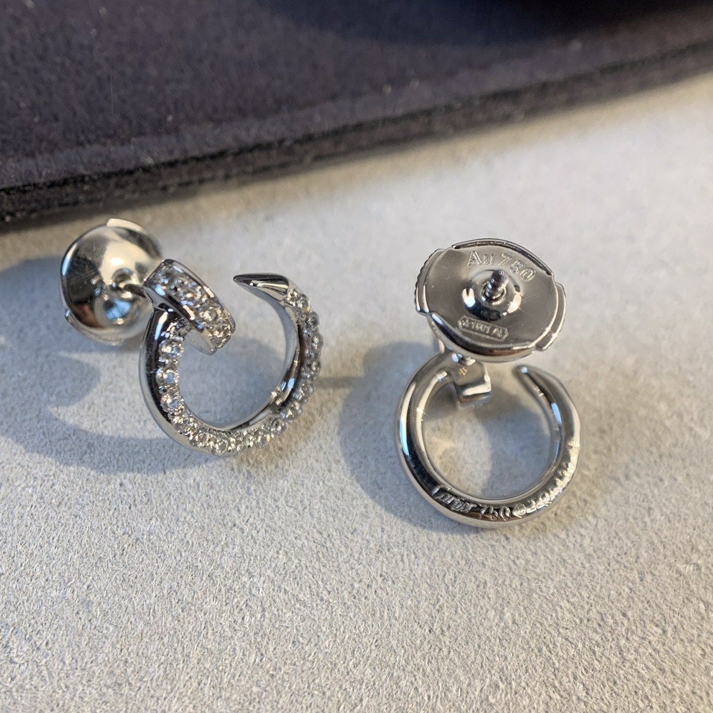 [Elowen Jewels]JUSTE EARRINGS SILVER DIAMONDS